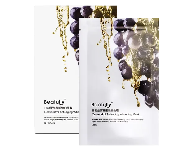 BEAFULLY |  白藜蘆醇甦齡煥白面膜 28ml 